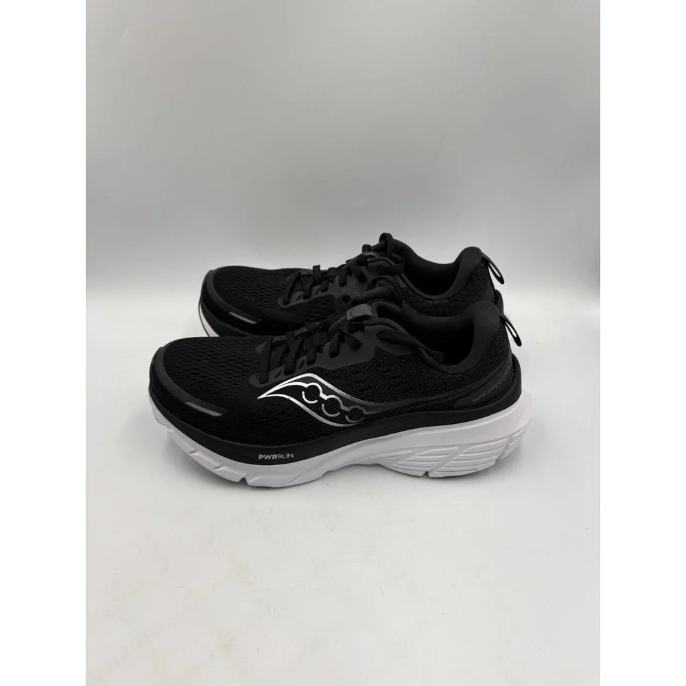 Saucony Guide 18 Womens Black White Athletic Running Sneakers Shoes Size 7.5